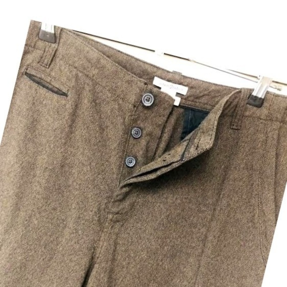 Carbon 2 Cobalt Brown Heather Pants Button Fly Mens 38‎ Tag Cotton 40x30 Preppy